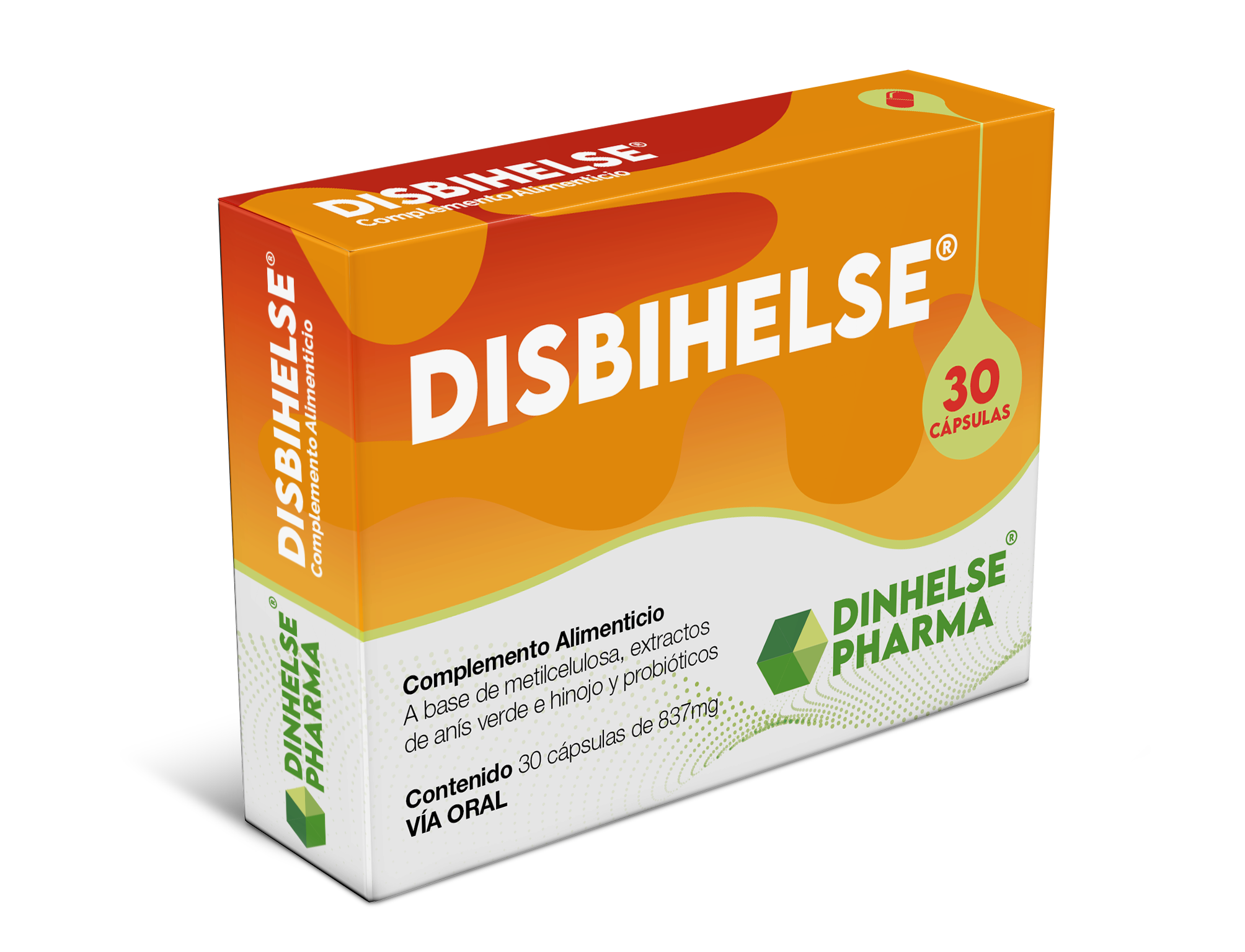 Caja de DISBIHELSE, 30 cápsulas