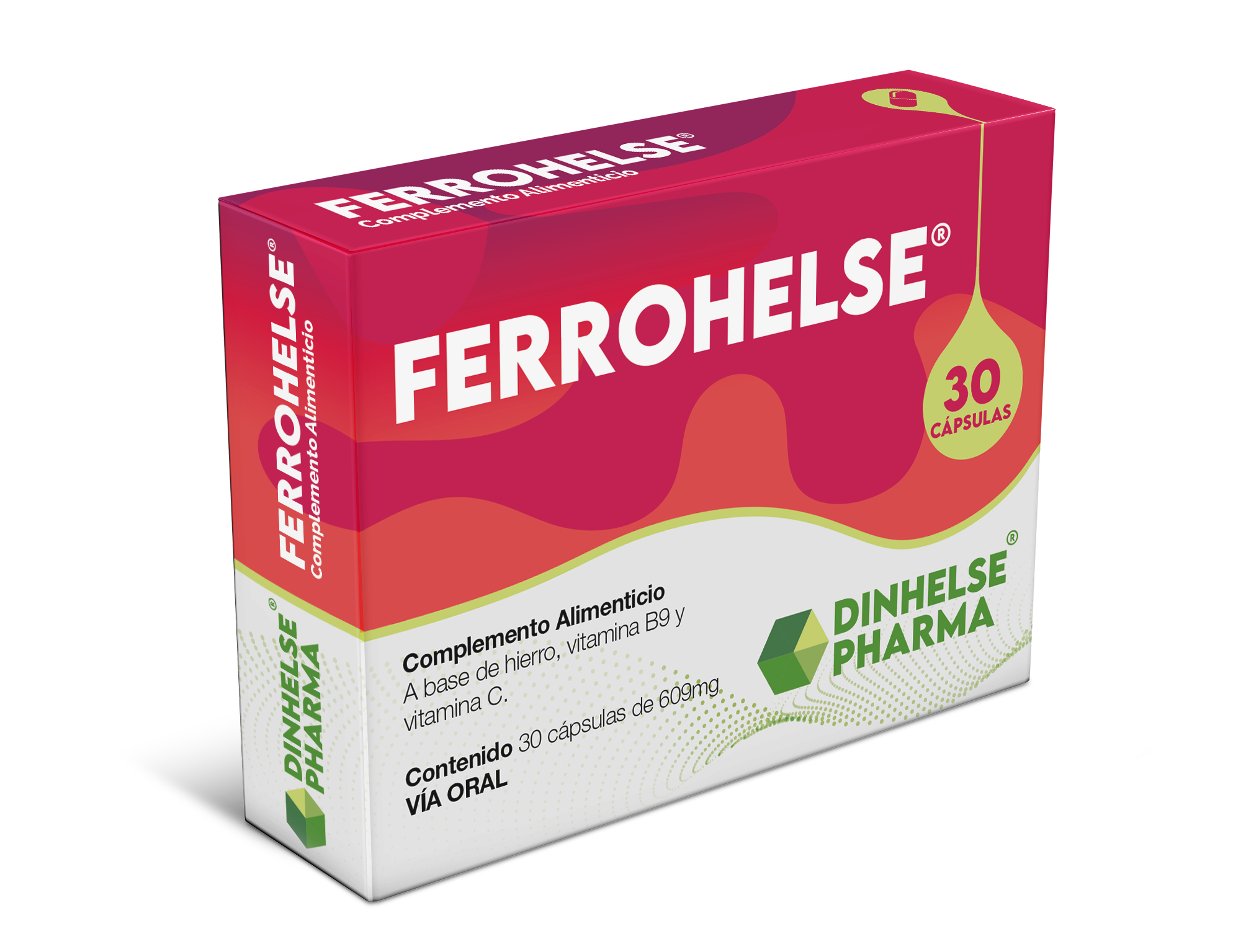 Caja de FERROHELSE, 30 cápsulas